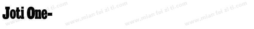 Joti One字体转换
